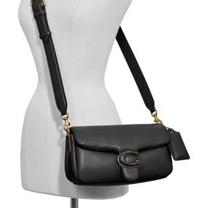 Coach Pillow Lather Crossbody Bag / Interior Zip Pockets/ Adjustable Strap